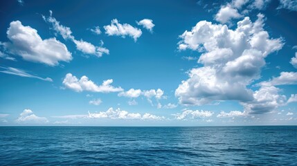 Obraz premium Azure ocean under blue sky