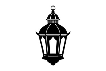 

Islamic lantern light vector silhouette, Ramadan Islamic lanterns vector illustration

