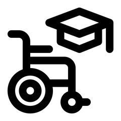 learning disability, learning disorder, learning difficulty, extraordinary, education, disability outline icon