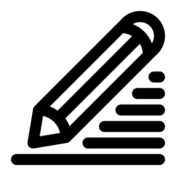 recommend clip art: writing, pencil, study, learning, write, drawing outline icon