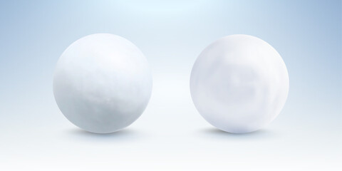 White Christmas snowballs.Cold winter background.Vector illustration.