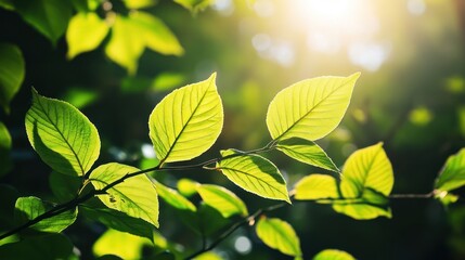 Sunlight Through Leaves