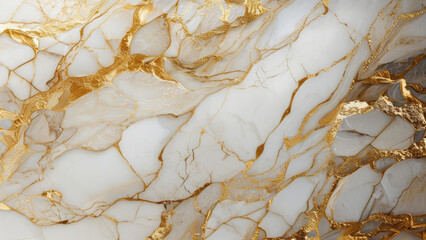 Fototapeta premium Golden Spider Marble: Luxurious Beauty with Golden Veining for Interior Design