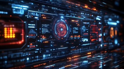 Futuristic Technology Interface Illustration