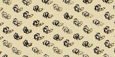 World animal day greeting illustration. 3d render.