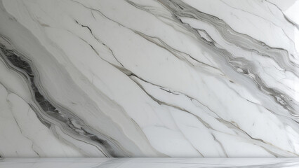 Obraz premium Statuario Marble: Luxurious Beauty with Pure White Hues