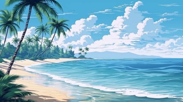 Retro pixel art game background featuring a level up button in a classic game design concept - Powered by Adobe