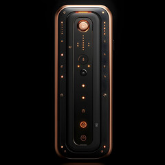 Obraz premium Futuristic Device with Copper Accents 3D Illustration