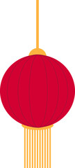 Various red lantern design element for Chinese New Year, holiday and festival