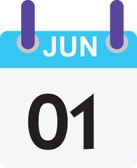 Date calendar one to  thirtine days Print