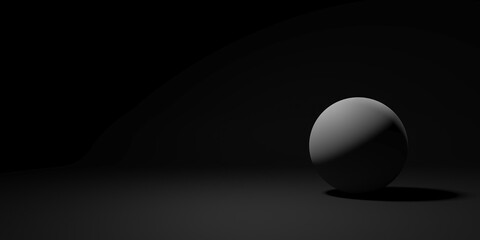 Abstract background with dark spheres