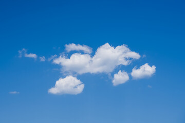 clouds in the sky. blue sky.