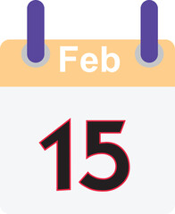 Date calendar one to  thirtine days Print