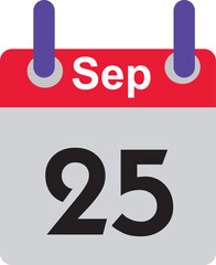 Date calendar one to  thirtine days Print