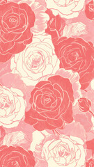 Elegant floral rose pattern