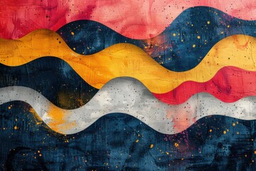 abstract background in colors and patterns for Lee National Denim Day
