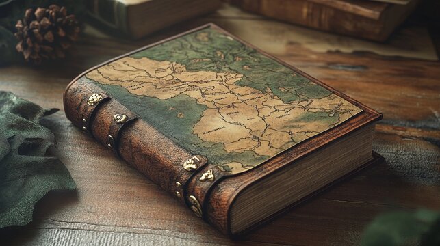 Custom Travel Journal with Personalized Map and Adventure Theme