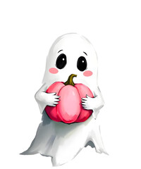 Cute Ghost Pink Boo Breast Cancer Awareness Month Halloween