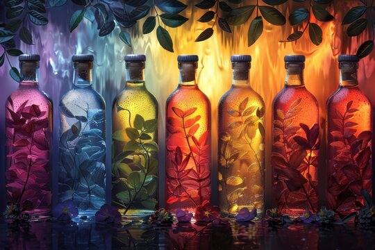 abstract background in colors and patterns for National Vodka Day