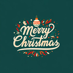 Naklejka premium Merry Christmas