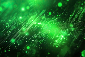 Fototapeta premium green technology futuristic and innovation background