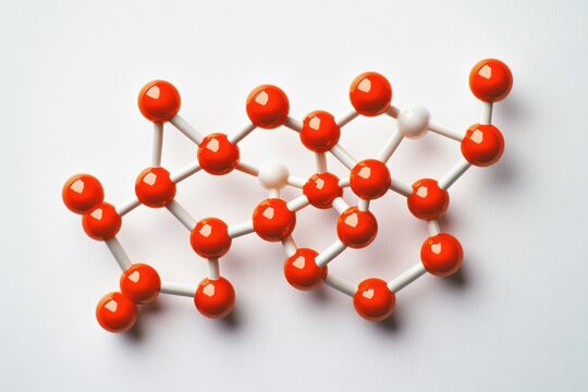 Clindamycin blend, structural chemical formula, molecular visualization model, individual antibiotic representation