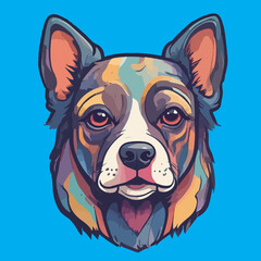 cute cartoon dog vector