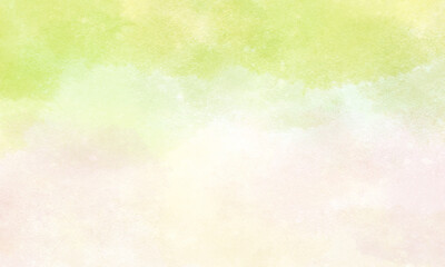 水彩の綺麗な緑色のグラデーション背景
