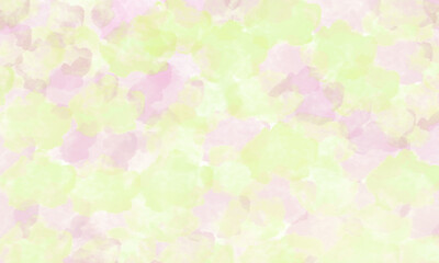 春色の抽象花柄水彩の背景