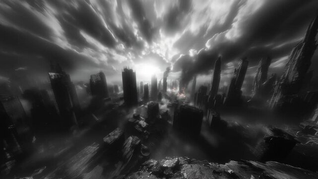 Doomsday, end of the world, devastation, 4K UHD dystopian future
