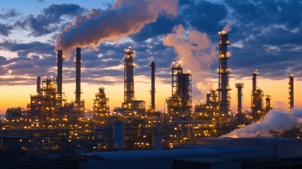 Fototapeta premium Carbon capture plants integrated into carbon offset programs for emissions reduction