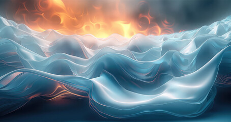 Abstract background, minimal, future. Generative AI.