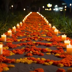 Celebration of the Dia de Muertos (Day of the dead) in Mexico
