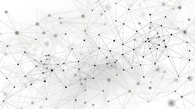 Abstract white futuristic background. White background. connecting dots and lines on a white background. Wave white background. Abstract white futuristic background. Wave with connecting dots and line