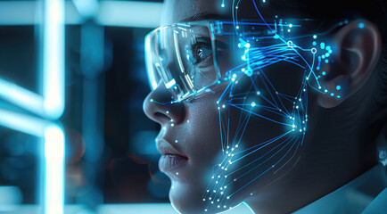 A doctor who is half human and half hologram. intended to draw emotional attention to the connection between human and artificial intelligence. Generative AI.