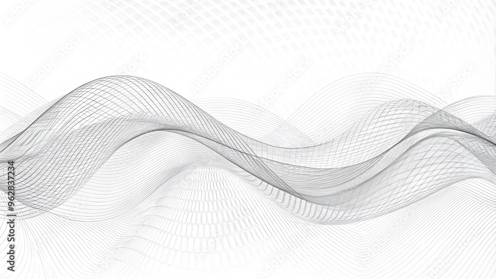 Aufkleber abstract white futuristic background. white background. connecting dots and lines on a white backgro