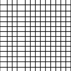 A seamless pattern of black grid lines on a white background.