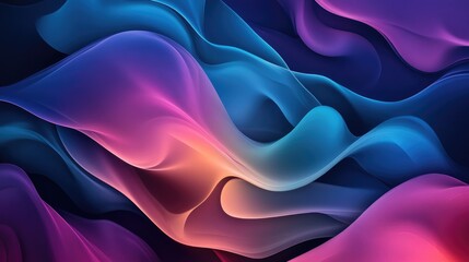 Fototapeta premium Flowing abstract design for relaxation and calm, featuring dynamic lines and naturalistic shapes, set on a vibrant natural background