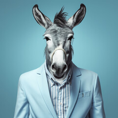 Obraz premium Fashionable donkey
