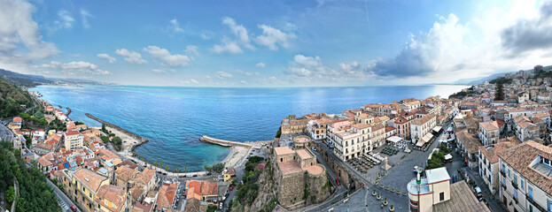 Pizzo Calabro, Calabria, Italy. Aerial drone view