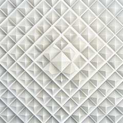 White Pyramid Grid Pattern, Abstract, Geometry, Texture
