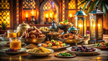 Fototapeta premium Iftar meal