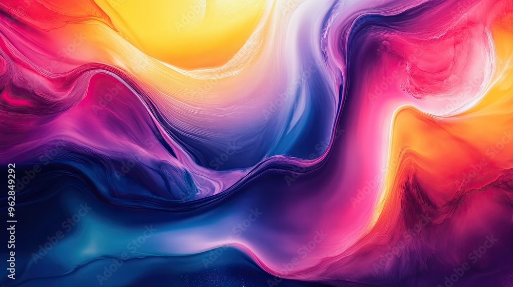 Poster abstract background with moving colors and fluid patterns, creating a dynamic and eye-catching effec