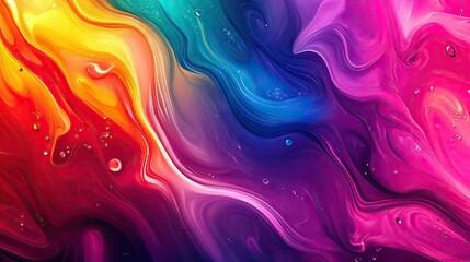 Fototapeta premium Abstract background with moving colors and fluid patterns, creating a dynamic and eye-catching effect perfect for modern design templates.