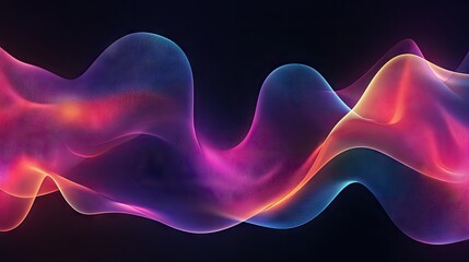 Fototapeta premium Abstract dynamic wave design with sleek curves and gradients, creating a modern and engaging visual effect for tech and creative projects.
