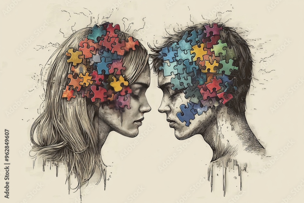Poster brain energy optimization mind augmentation hand drawn sketch of a woman’s profile with tangled neur