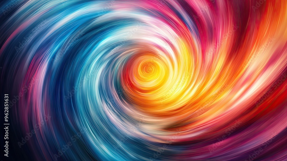 Poster dynamic effect with a moving colorful abstract background, featuring swirling hues and gradients for