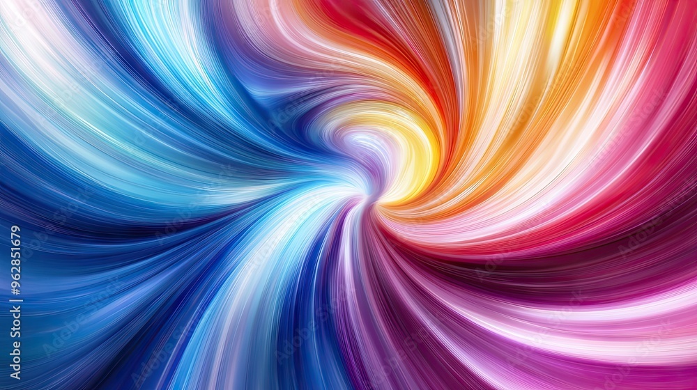 Poster dynamic effect with a moving colorful abstract background, featuring swirling hues and gradients for