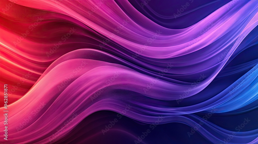 Poster dynamic wave background with a modern aesthetic, showcasing smooth, flowing lines and energetic colo