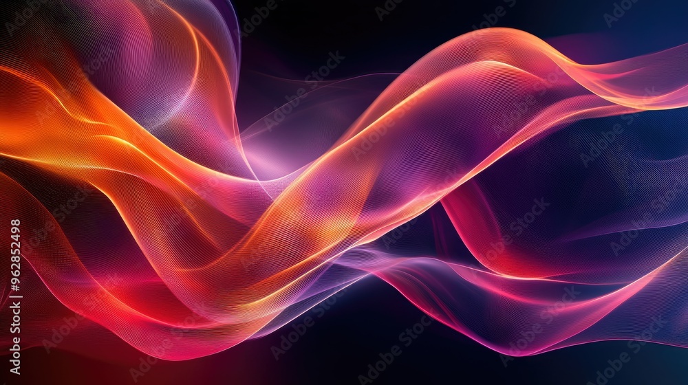 Poster elegant abstract wave background featuring flowing lines and dynamic patterns, creating a modern and